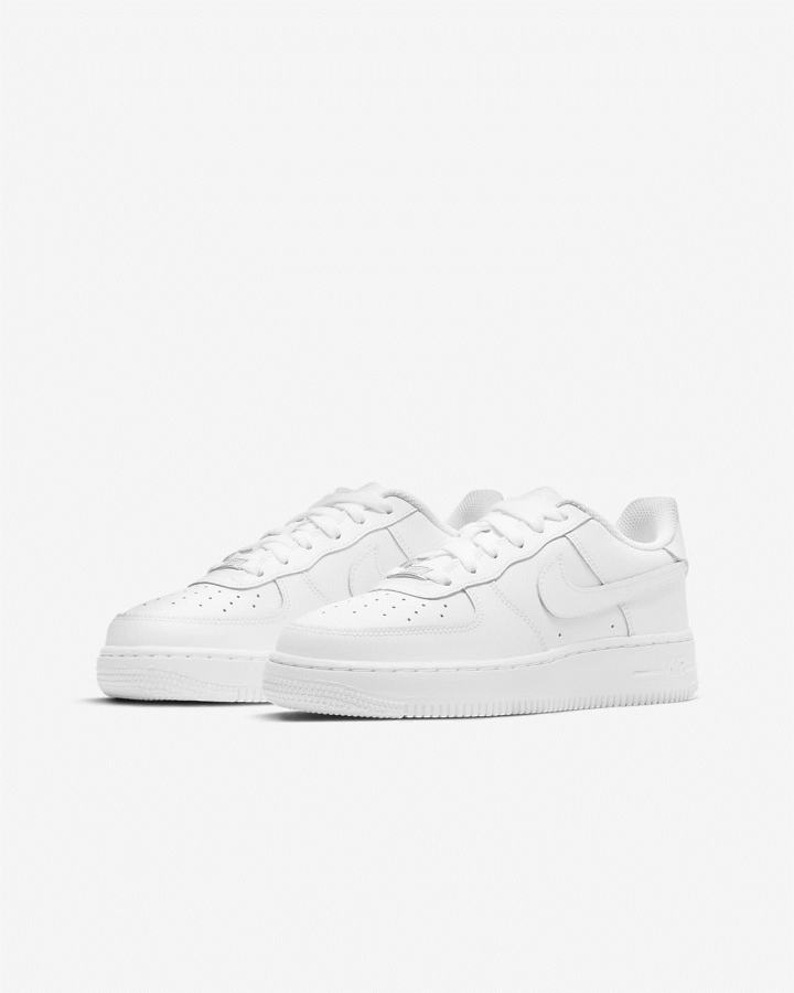 Zapatillas Nike Air Force 1 LE Kids Niño Blancas | BLMCV-1746