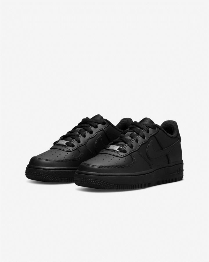 Zapatillas Nike Air Force 1 LE Kids Niño Negras | VGATF-4268