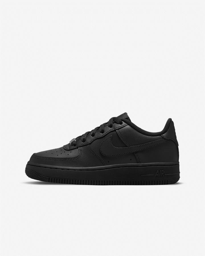 Zapatillas Nike Air Force 1 LE Kids Niño Negras | VGATF-4268