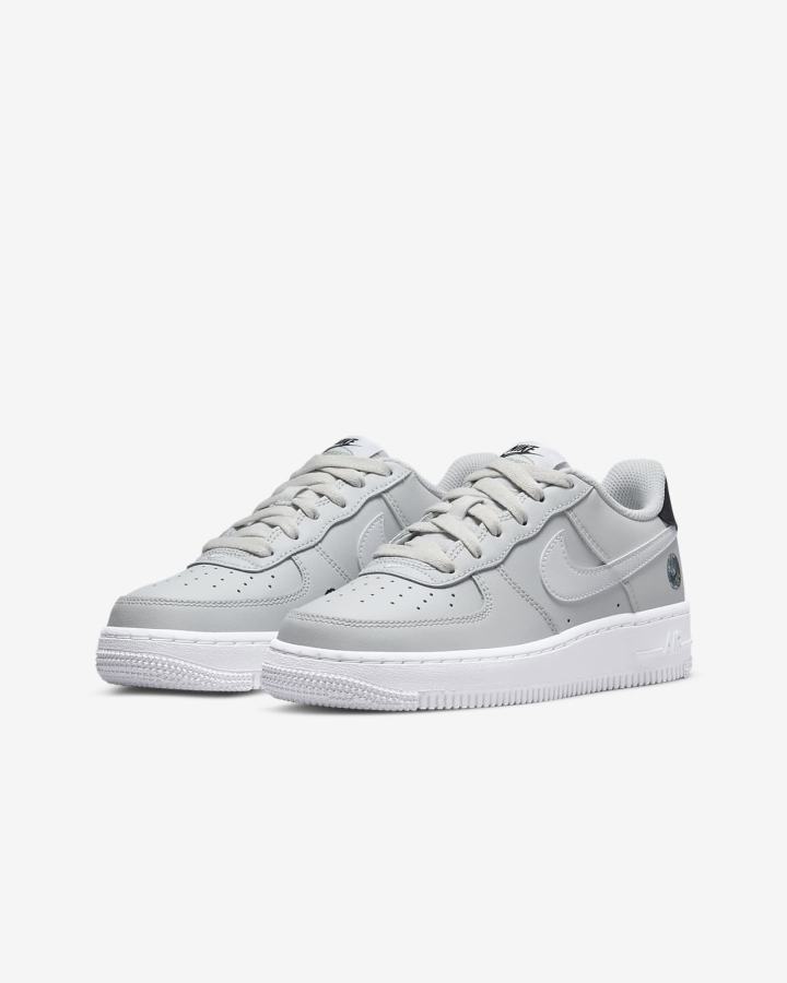 Zapatillas Nike Air Force 1 LV8 Kids Niña Negras Blancas | AIUKZ-2879