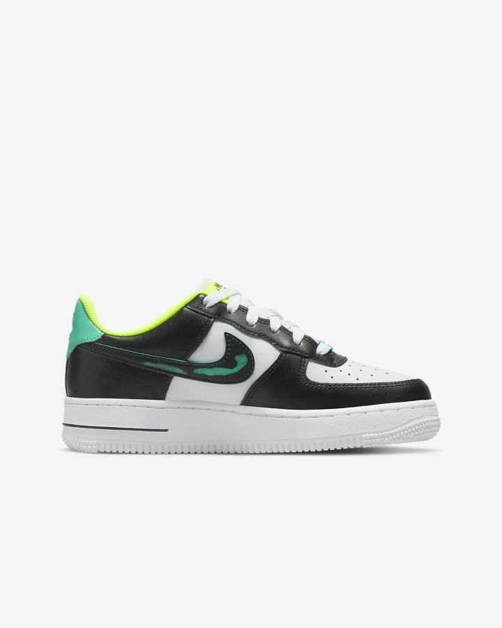 Zapatillas Nike Air Force 1 LV8 Kids Niño Blancas Azules Negras | LKHSR-4193