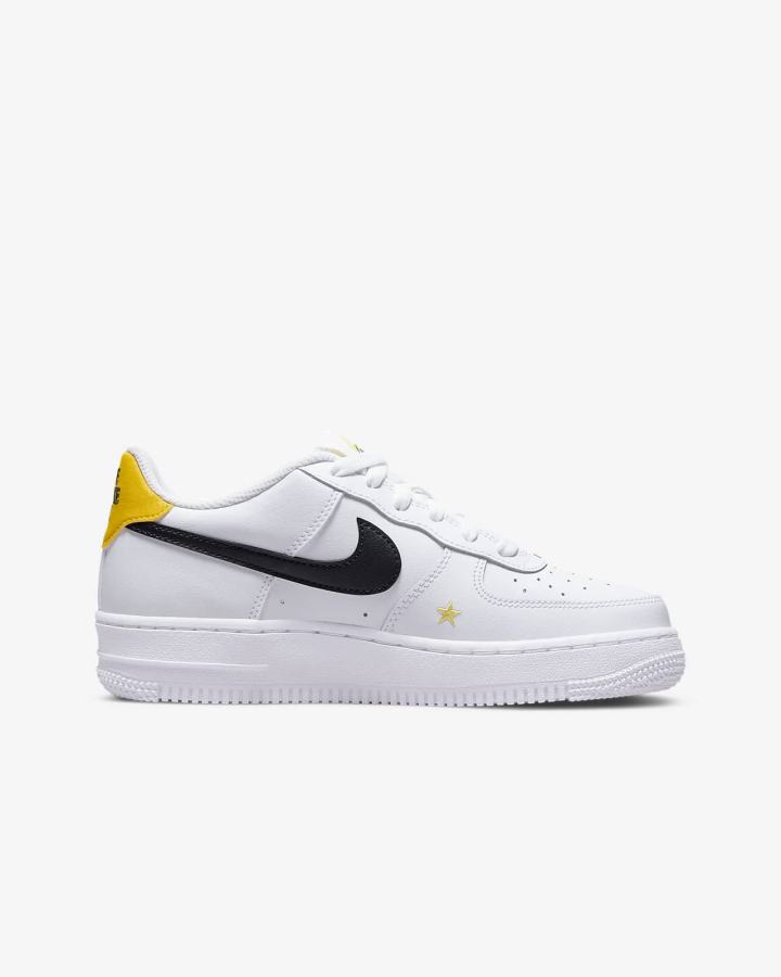 Zapatillas Nike Air Force 1 LV8 Kids Niño Blancas Negras | NXCSU-8620