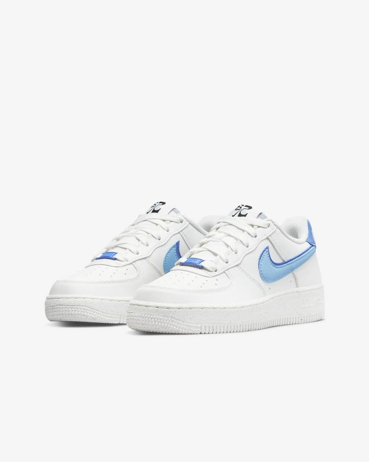 Zapatillas Nike Air Force 1 LV8 Kids Niño Azules Negras Azules | SFBGP-4293