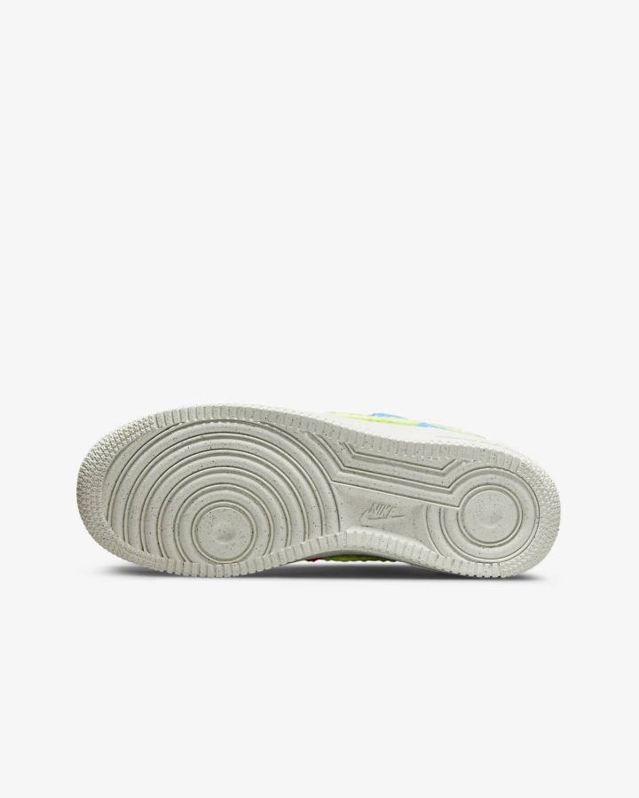 Zapatillas Nike Air Force 1 LV8 Next Nature Kids Niña Azules Verde Naranjas | BDISX-7894