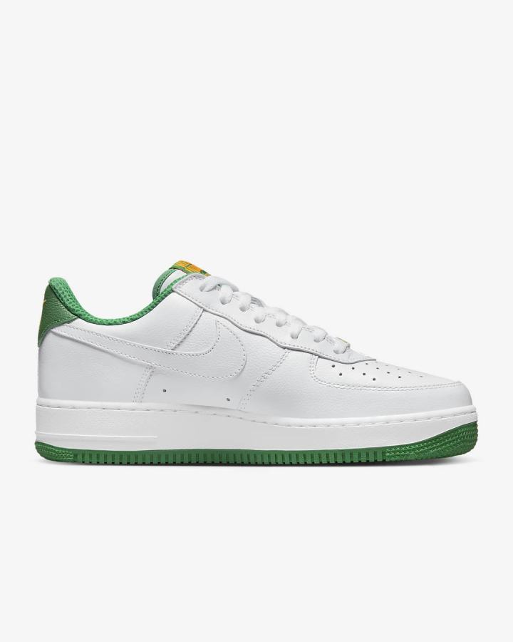 Zapatillas Nike Air Force 1 Low Retro QS Hombre Blancas Verde Blancas | HDRWE-8149