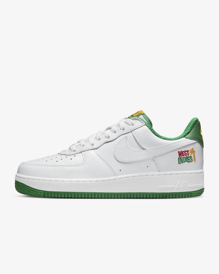 Zapatillas Nike Air Force 1 Low Retro QS Hombre Blancas Verde Blancas | HDRWE-8149