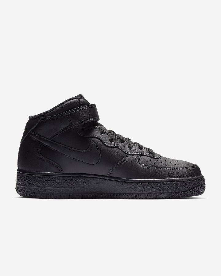 Zapatillas Nike Air Force 1 Mid '07 Hombre Negras | HLMVX-1764