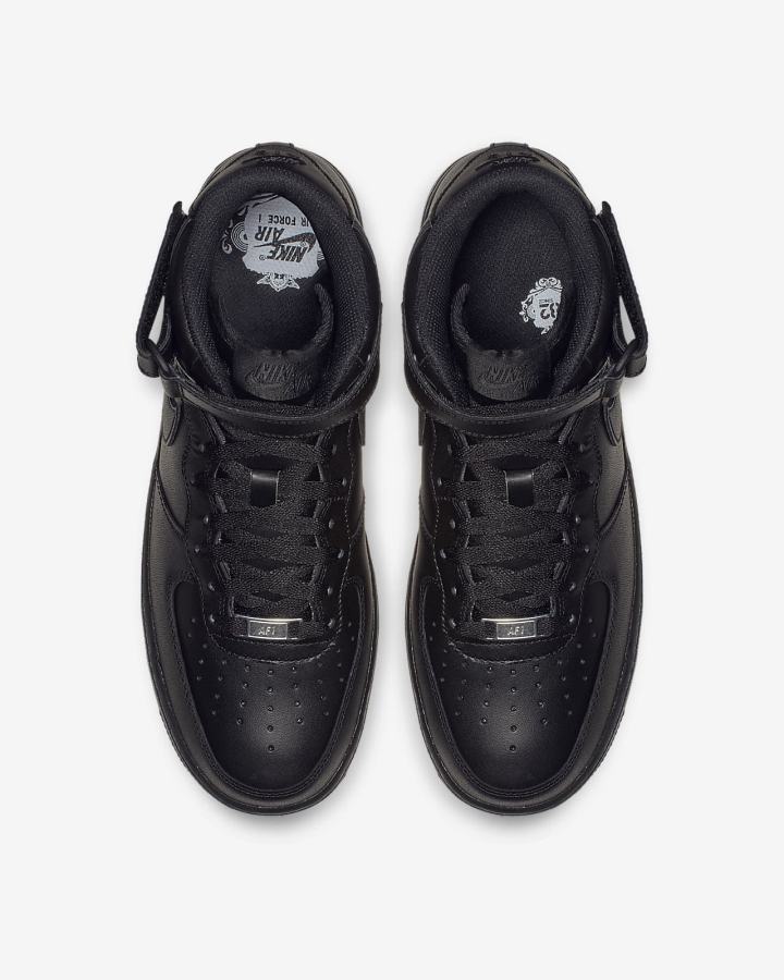 Zapatillas Nike Air Force 1 Mid '07 Hombre Negras | HLMVX-1764