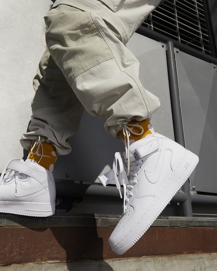 Zapatillas Nike Air Force 1 Mid '07 Hombre Blancas | LOYHJ-8592