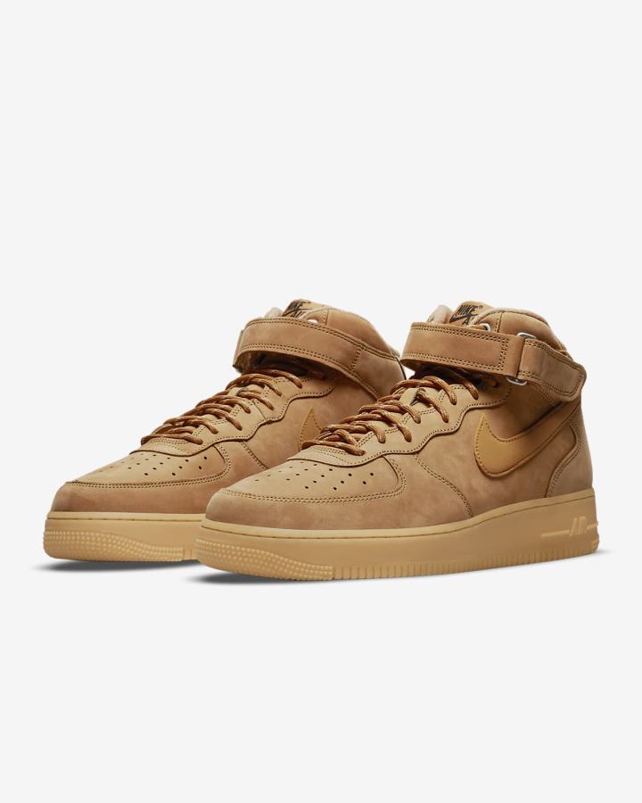 Zapatillas Nike Air Force 1 Mid '07 Hombre Marrones Claro Negras Marrones | WGPTM-8164