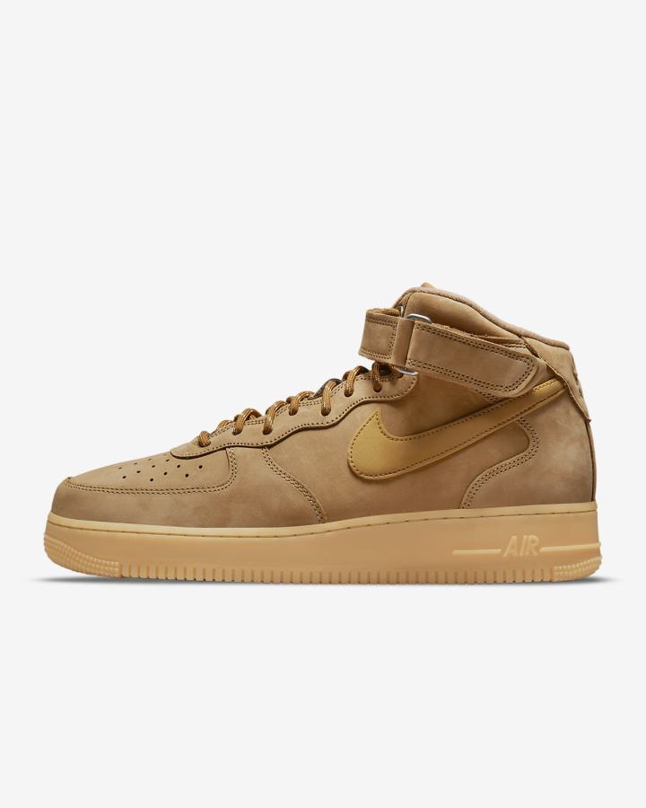 Zapatillas Nike Air Force 1 Mid '07 Hombre Marrones Claro Negras Marrones | WGPTM-8164