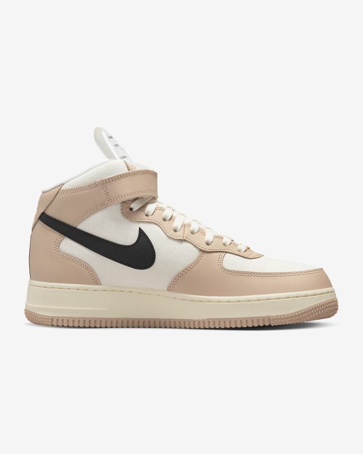 Zapatillas Nike Air Force 1 Mid '07 LX Hombre Blancas Negras | UCMQB-0574