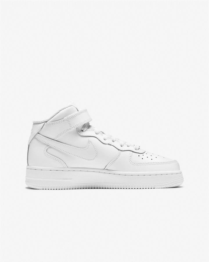 Zapatillas Nike Air Force 1 Mid LE Kids Niña Blancas | SBYEG-8157
