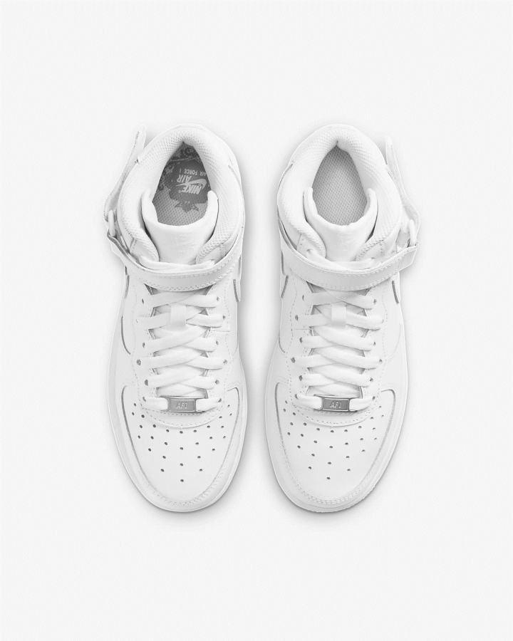 Zapatillas Nike Air Force 1 Mid LE Kids Niña Blancas | SBYEG-8157