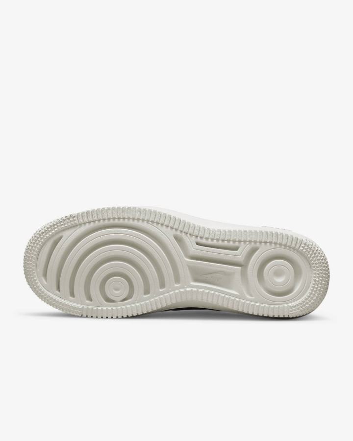 Zapatillas Nike Air Force 1 PLT.AF.ORM Mujer Blancas Gris Metal Plateadas | BCLKU-3648