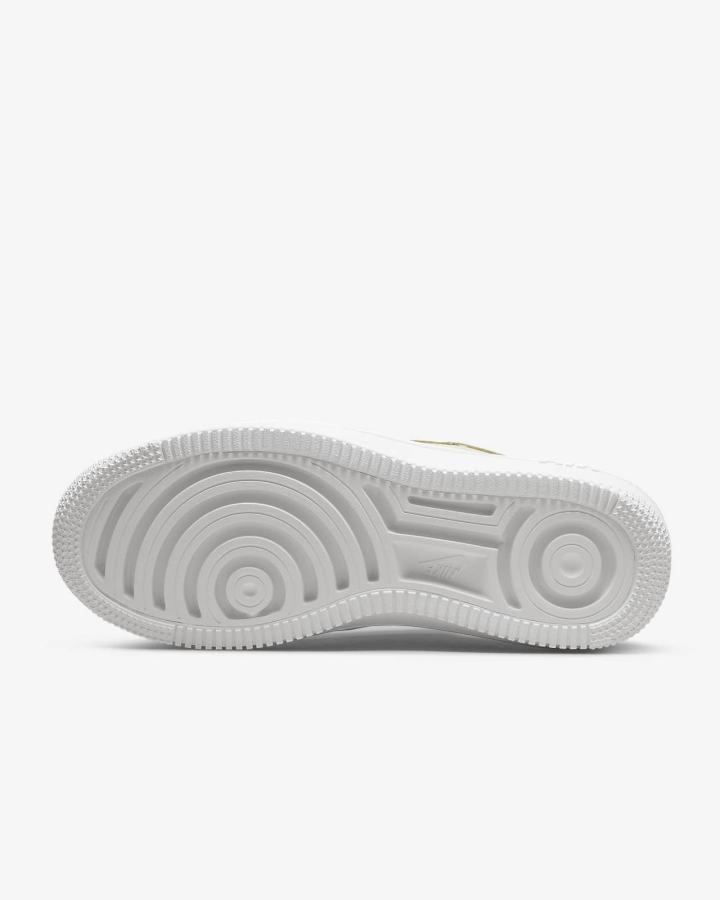 Zapatillas Nike Air Force 1 PLT.AF.ORM Mujer Kaki Blancas Negras | RNUTM-9132