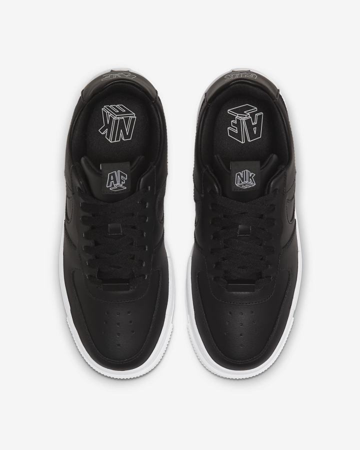 Zapatillas Nike Air Force 1 Pixel Mujer Negras Blancas Negras | ULODP-7410