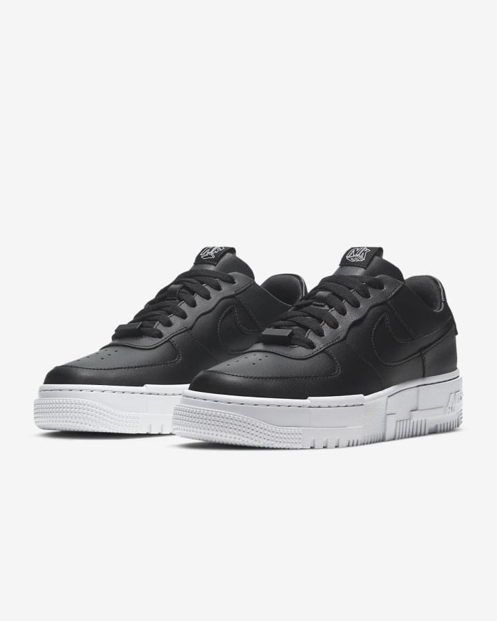 Zapatillas Nike Air Force 1 Pixel Mujer Negras Blancas Negras | ULODP-7410