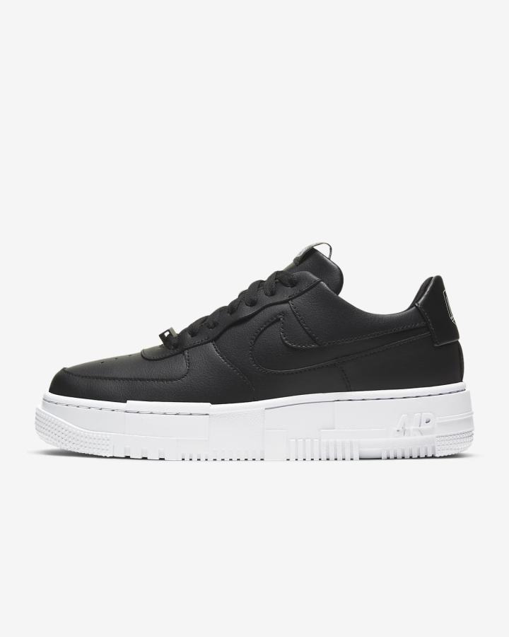 Zapatillas Nike Air Force 1 Pixel Mujer Negras Blancas Negras | ULODP-7410