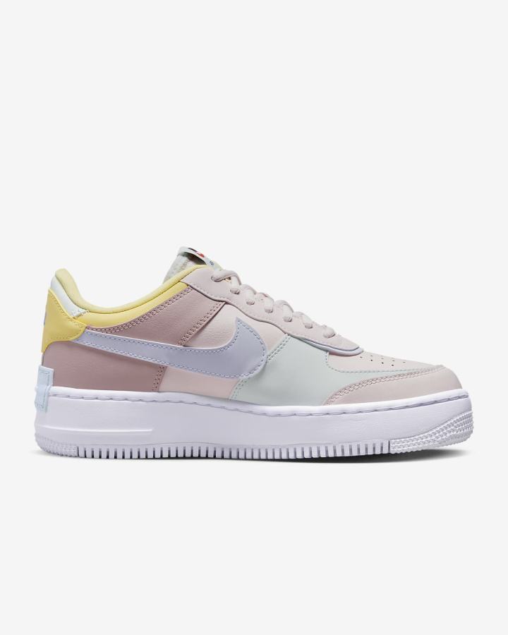 Zapatillas Nike Air Force 1 Shadow Mujer Rosas Claro Limón Azules | BCNRJ-2349