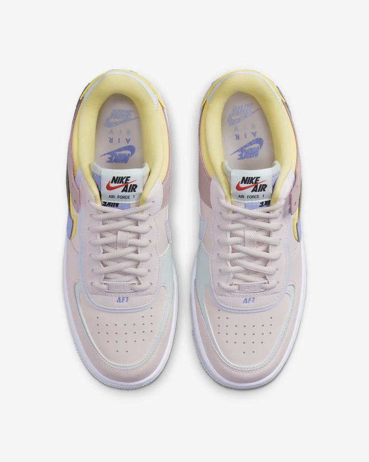 Zapatillas Nike Air Force 1 Shadow Mujer Rosas Claro Limón Azules | BCNRJ-2349