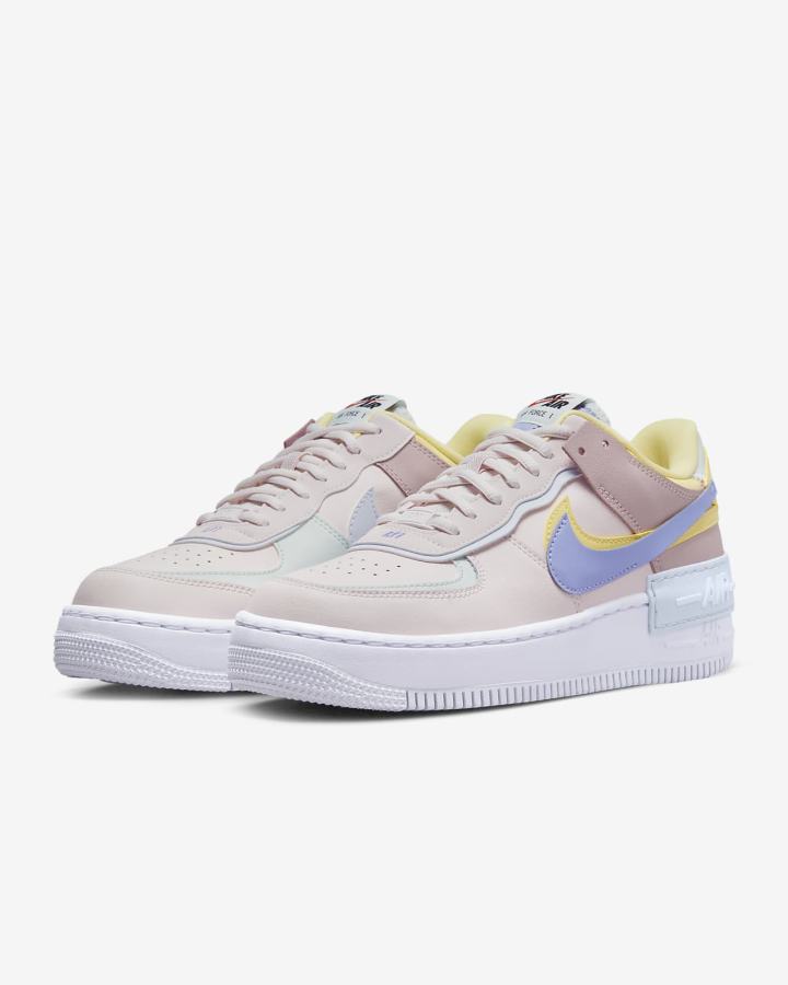 Zapatillas Nike Air Force 1 Shadow Mujer Rosas Claro Limón Azules | BCNRJ-2349