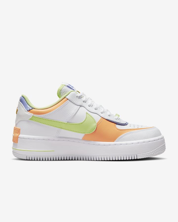Zapatillas Nike Air Force 1 Shadow Mujer Blancas Coral Creme Verde Claro | CMALF-2539