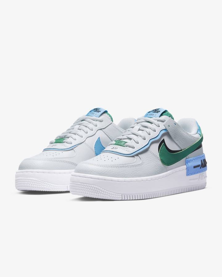 Zapatillas Nike Air Force 1 Shadow Mujer Negras Azules | HOTRA-0536