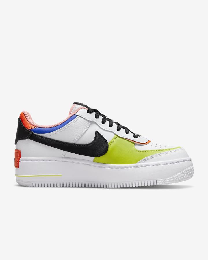 Zapatillas Nike Air Force 1 Shadow Mujer Blancas Azules Verde Negras | RYMFZ-1250