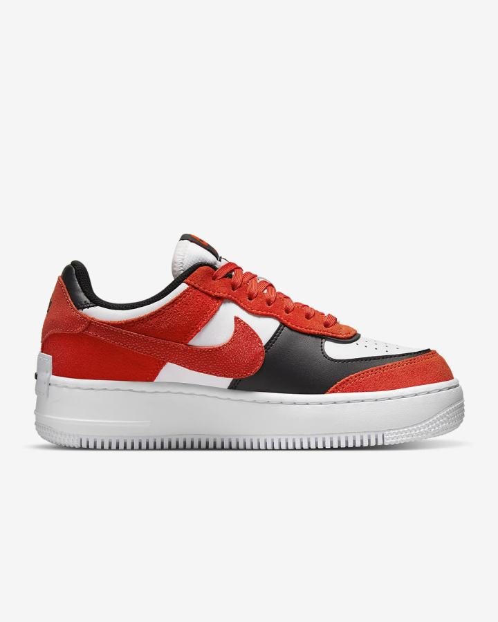 Zapatillas Nike Air Force 1 Shadow Mujer Naranjas Blancas Negras | TXLFP-4683