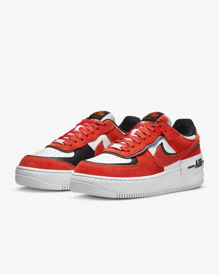Zapatillas Nike Air Force 1 Shadow Mujer Naranjas Blancas Negras | TXLFP-4683