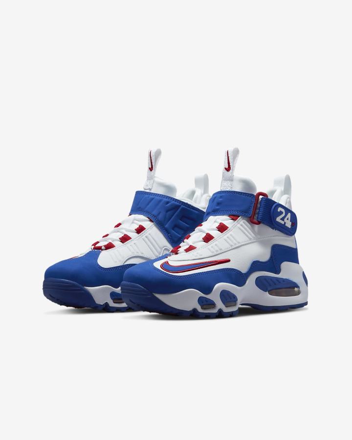 Zapatillas Nike Air Griffey Max 1 Kids Niño Blancas Rojas Azul Real | QVTMG-2865