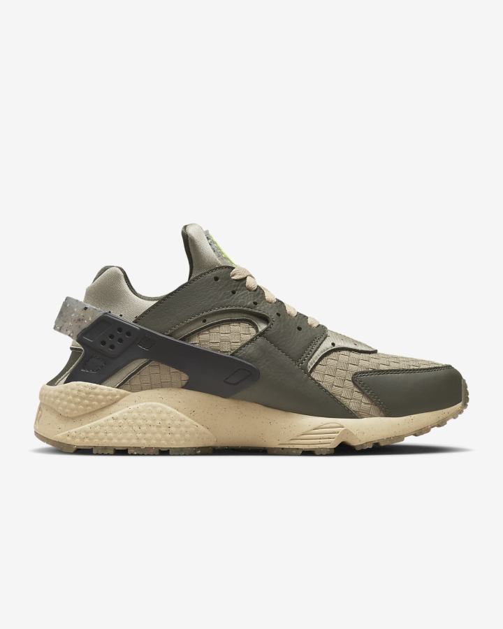 Zapatillas Nike Air Huarache Crater Premium Hombre Kaki Negras | OTCJD-6580
