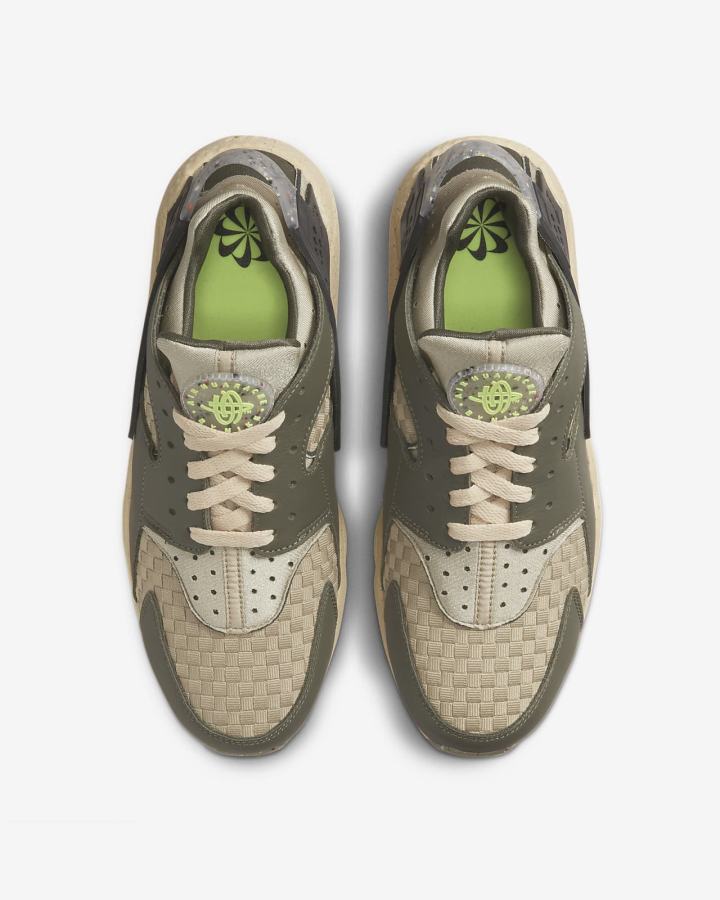 Zapatillas Nike Air Huarache Crater Premium Hombre Kaki Negras | OTCJD-6580