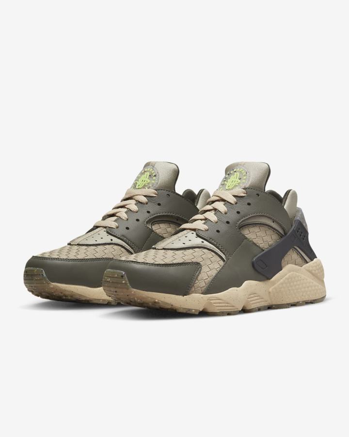 Zapatillas Nike Air Huarache Crater Premium Hombre Kaki Negras | OTCJD-6580