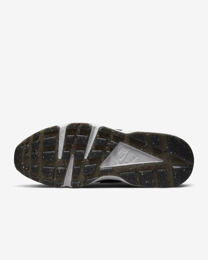 Zapatillas Nike Air Huarache Crater Premium Hombre Beige Claro Negras Blancas | VPALW-2536