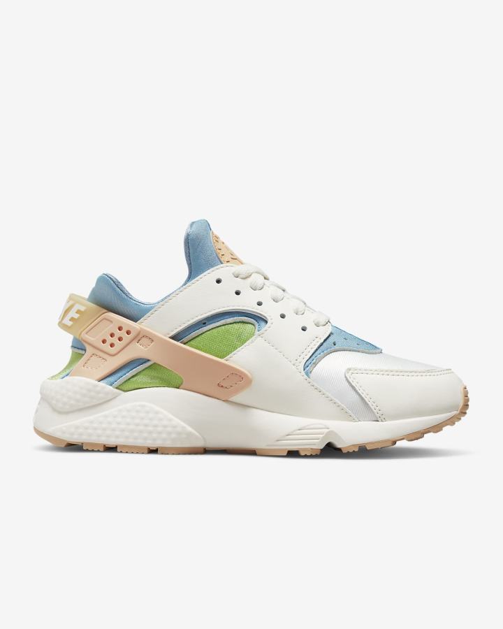 Zapatillas Nike Air Huarache Mujer Azules Verde Naranjas | ANTKW-4586