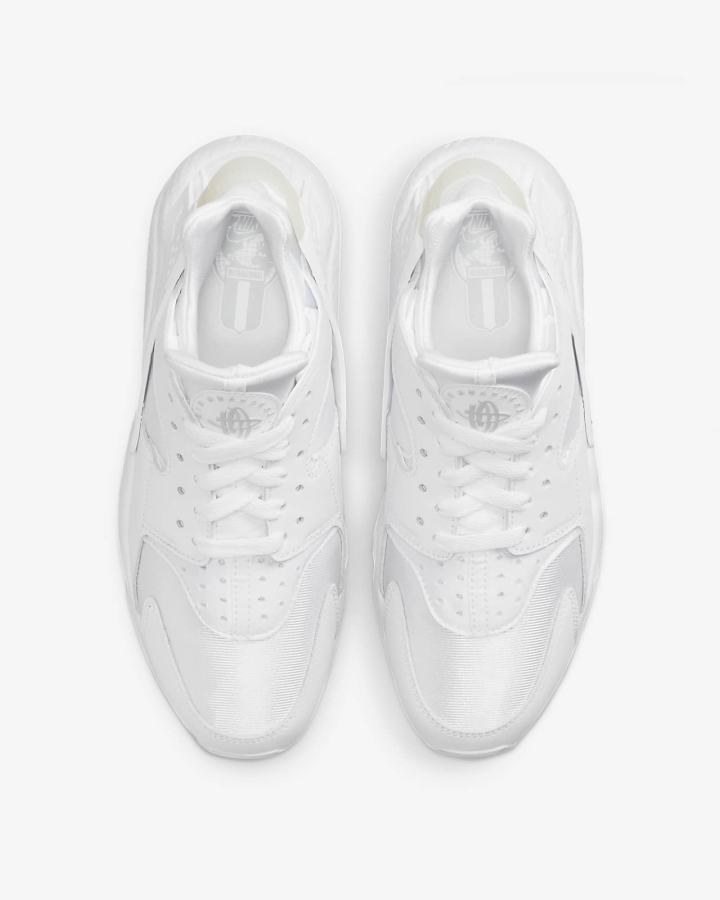 Zapatillas Nike Air Huarache Mujer Blancas Plateadas | HYRSK-0583
