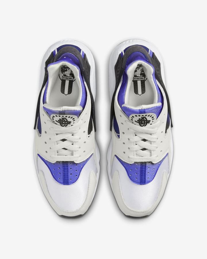 Zapatillas Nike Air Huarache Mujer Blancas Azul Real Azules Negras | RUIMT-4536