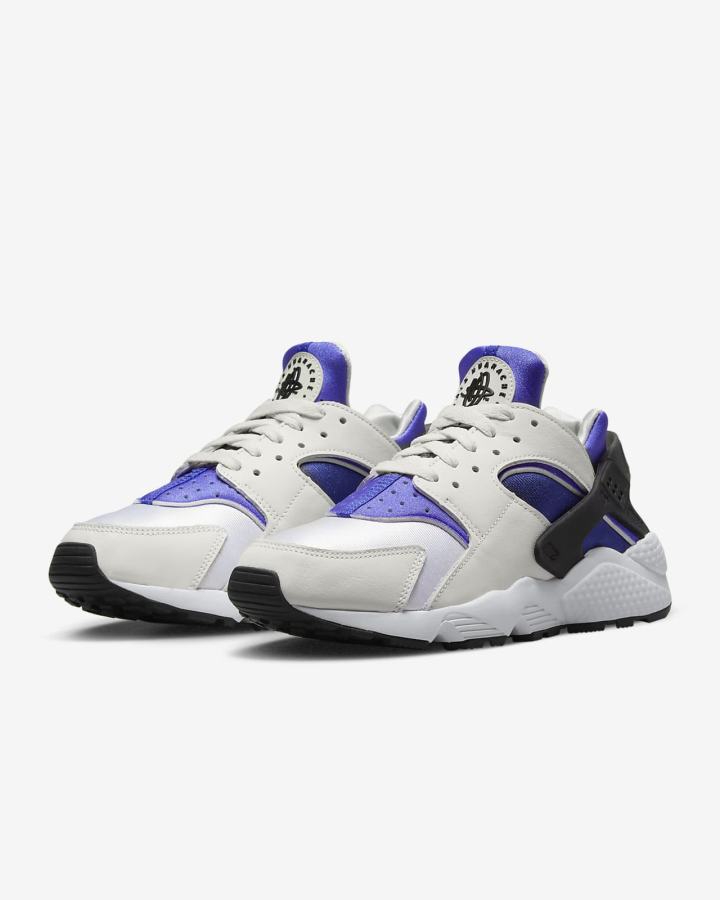 Zapatillas Nike Air Huarache Mujer Blancas Azul Real Azules Negras | RUIMT-4536