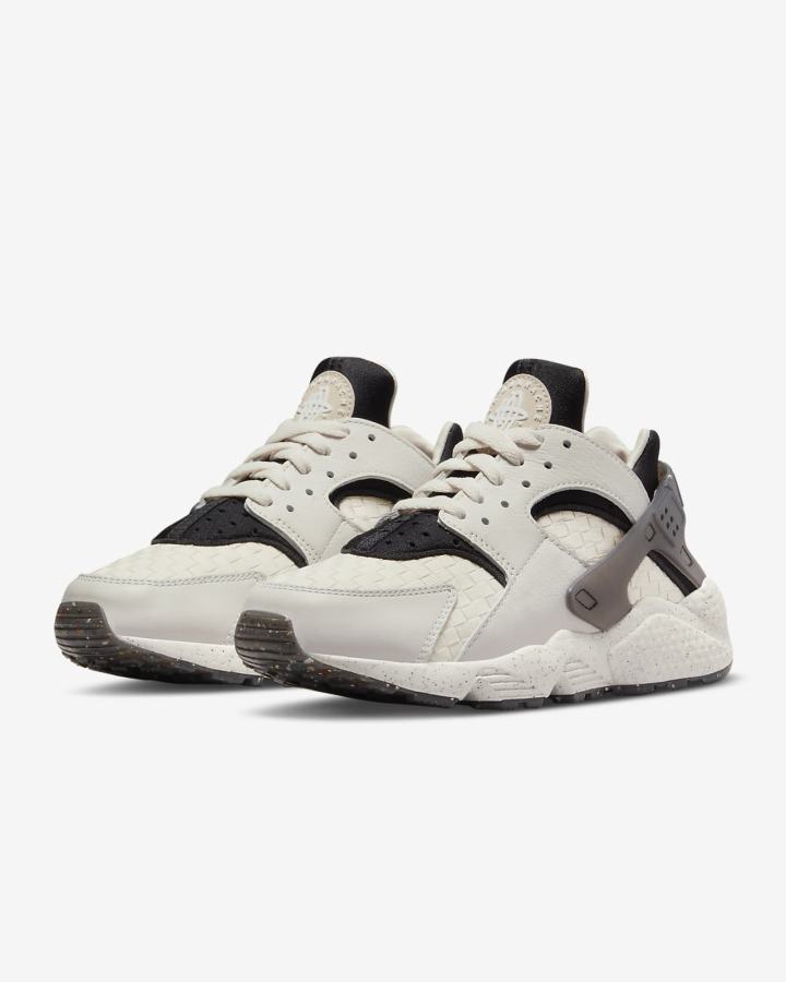 Zapatillas Nike Air Huarache Mujer Marrones Claro Negras | IQELN-7521