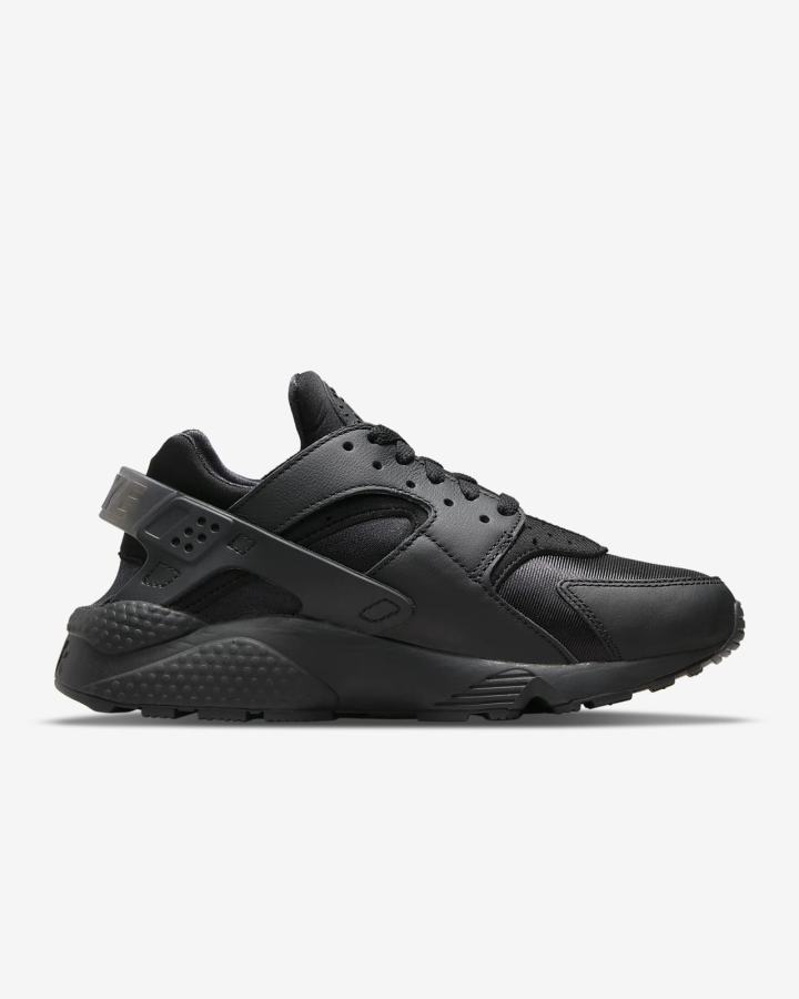 Zapatillas Nike Air Huarache Mujer Negras Gris Oscuro Negras | VTESM-1083