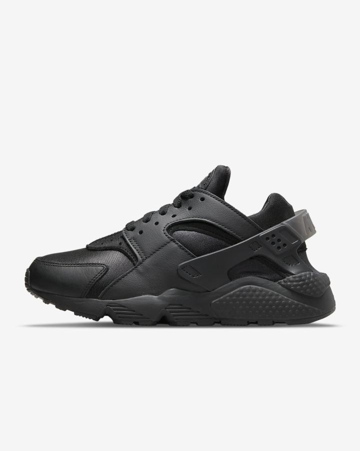 Zapatillas Nike Air Huarache Mujer Negras Gris Oscuro Negras | VTESM-1083