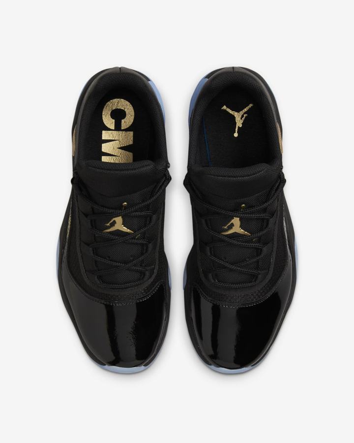 Zapatillas Nike Air Jordan 11 CMFT Low Hombre Negras Metal Doradas | JQXIF-8705