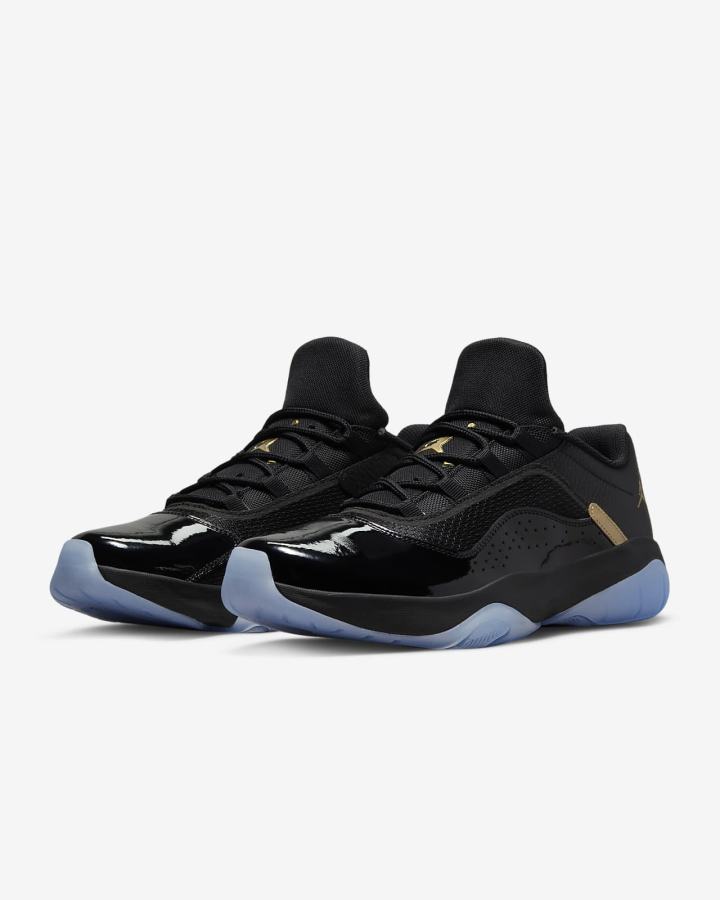 Zapatillas Nike Air Jordan 11 CMFT Low Hombre Negras Metal Doradas | JQXIF-8705