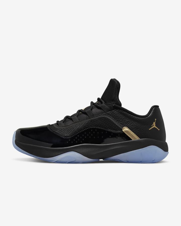 Zapatillas Nike Air Jordan 11 CMFT Low Hombre Negras Metal Doradas | JQXIF-8705