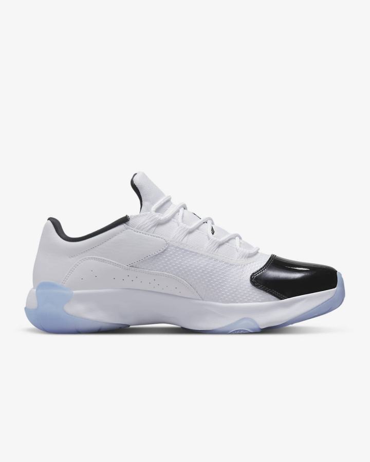 Zapatillas Nike Air Jordan 11 CMFT Low Hombre Blancas Negras | PBKQJ-0425