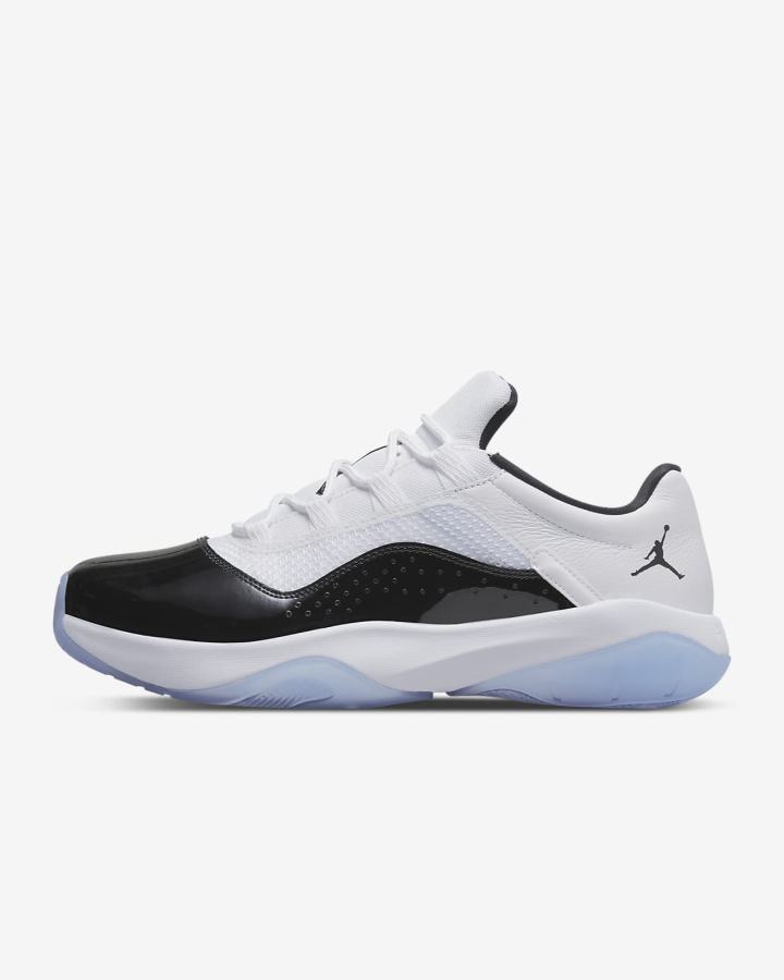 Zapatillas Nike Air Jordan 11 CMFT Low Hombre Blancas Negras | PBKQJ-0425