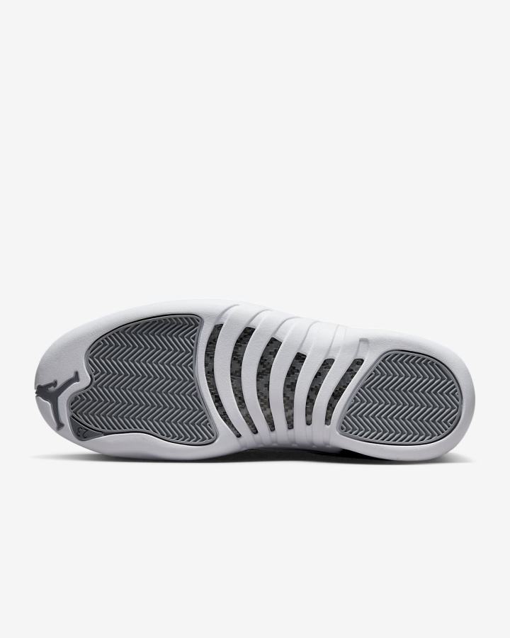 Zapatillas Nike Air Jordan 12 Retro Hombre Gris Blancas | YRLTP-0635