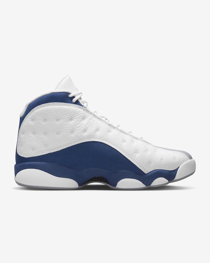 Zapatillas Nike Air Jordan 13 Retro Hombre Blancas Azules Gris Claro Rojas | OABLN-6947